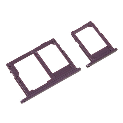 2PCS OEM Dual SIM MicroSD Card Tray Holder Repair Part for Samsung Galaxy J6 (2018) - Purple