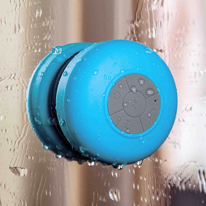 Suction Cup Mini Wireless Bluetooth Speaker Hands-free Call IPX4 Waterproof Shower Loudspeaker for iPhone 7/7 Plus etc.