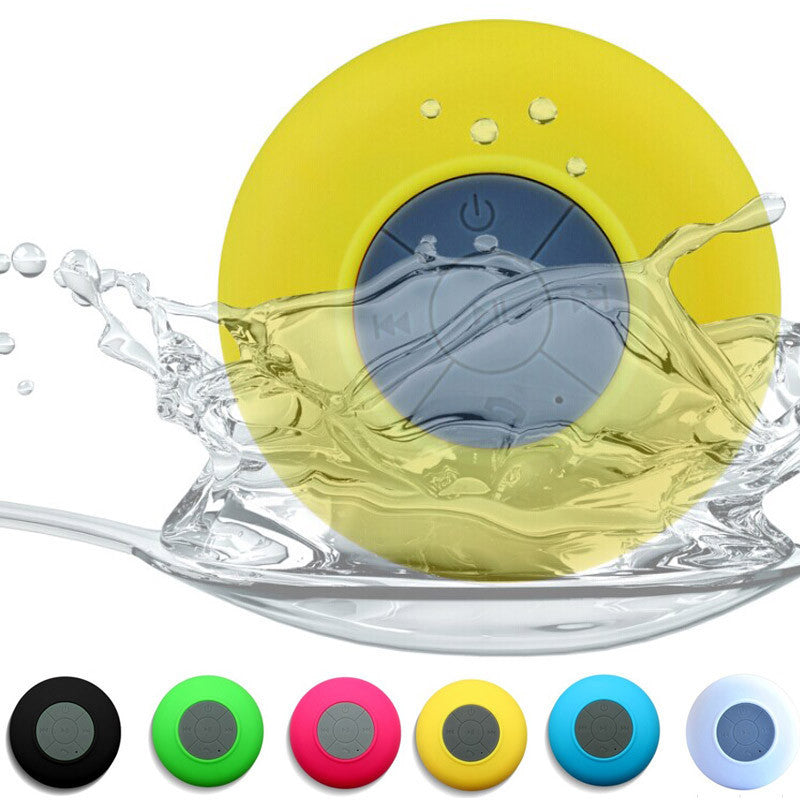 Suction Cup Mini Wireless Bluetooth Speaker Hands-free Call IPX4 Waterproof Shower Loudspeaker for iPhone 7/7 Plus etc.