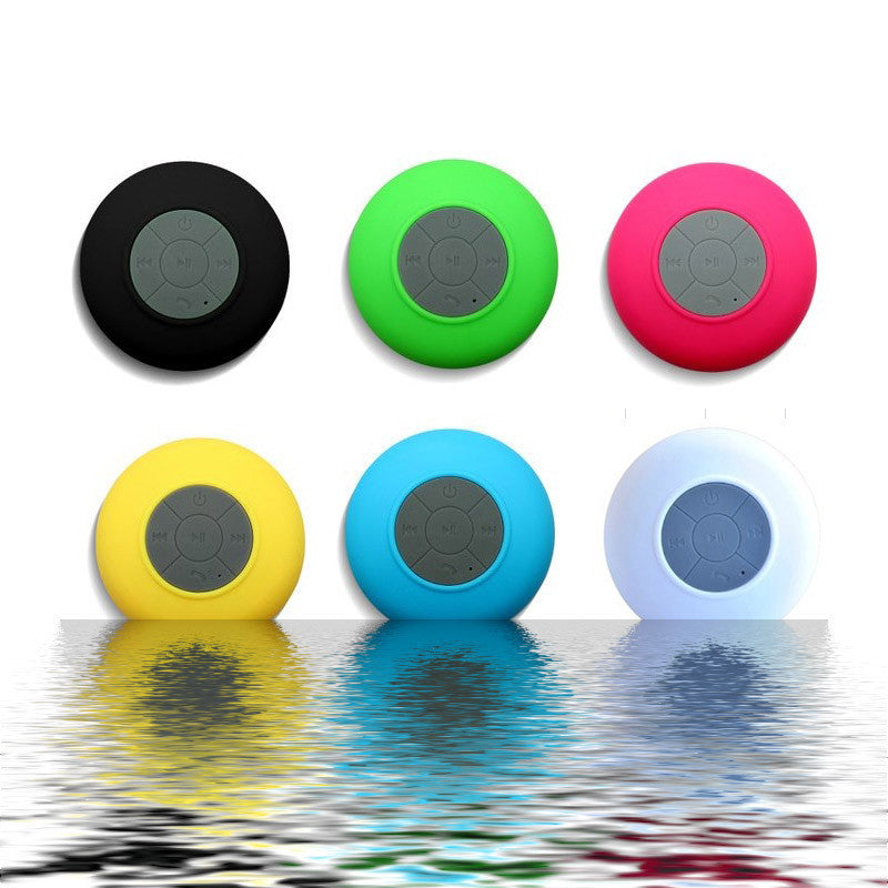 Suction Cup Mini Wireless Bluetooth Speaker Hands-free Call IPX4 Waterproof Shower Loudspeaker for iPhone 7/7 Plus etc.