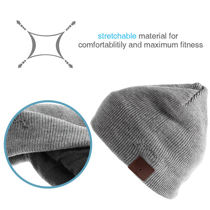 Fashionable Bluetooth Music Hat Winter Sports Warm Knitted Hat with Mic