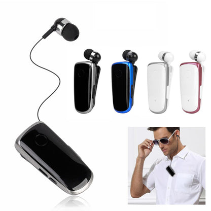 K39 Wireless Bluetooth Headset CSR DSP Chip In-Ear Vibrating Alert Wear Clip Hands Free Earphone