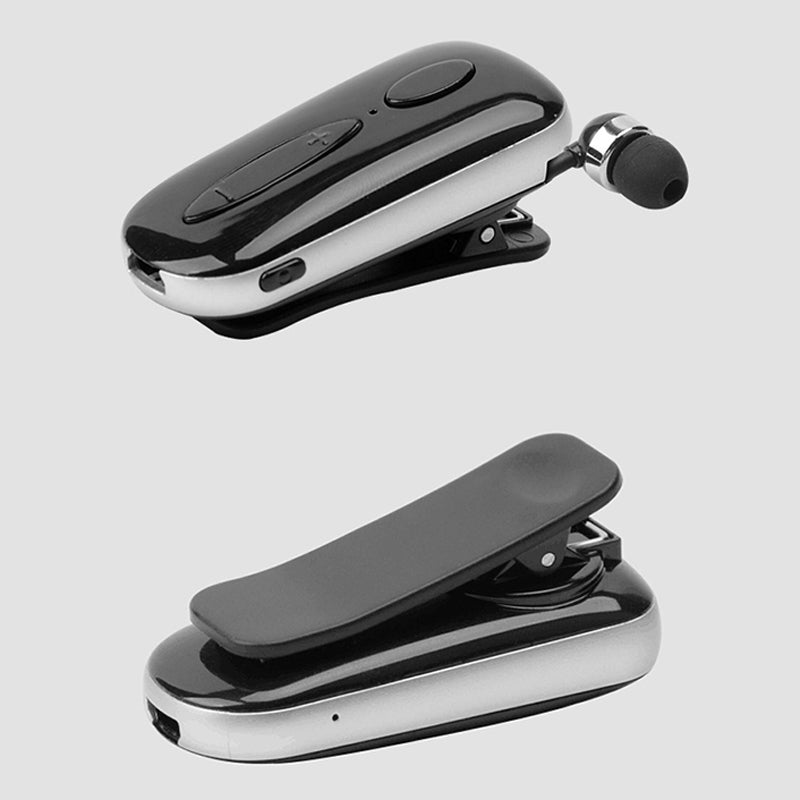 Stereo Wireless Bluetooth Headset Calls Remind Vibration Wear Clip Driver Auriculares Earphone for Phone