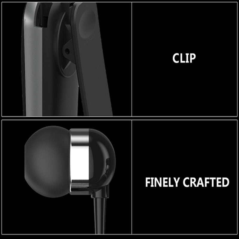 Stereo Wireless Bluetooth Headset Calls Remind Vibration Wear Clip Driver Auriculares Earphone for Phone