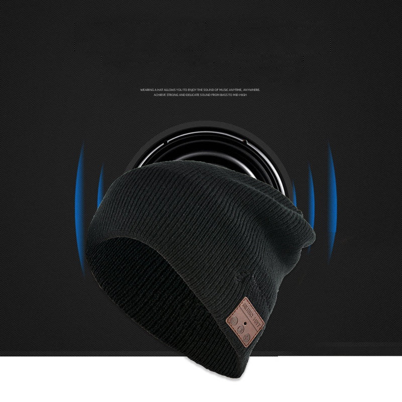 Bluetooth Headphones Winter Hat Warm Music Hat with Mic Gloves Wireless Headphone