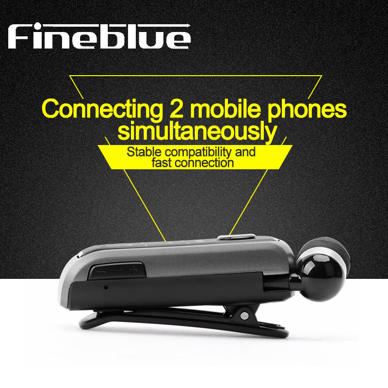 FINEBLUE F910 Flex Incoming Calling Vibration Bluetooth Headset Stretchable Earphones