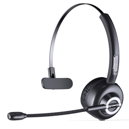 M97 Business Wireless Bluetooth 5.0 Headset Call Center Operator Single Ear Headphone with Microphone and Charging Base