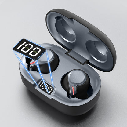 TWS Bluetooth V5.0 Touch Control Wireless Earbuds In-ear Headphones with LED Display