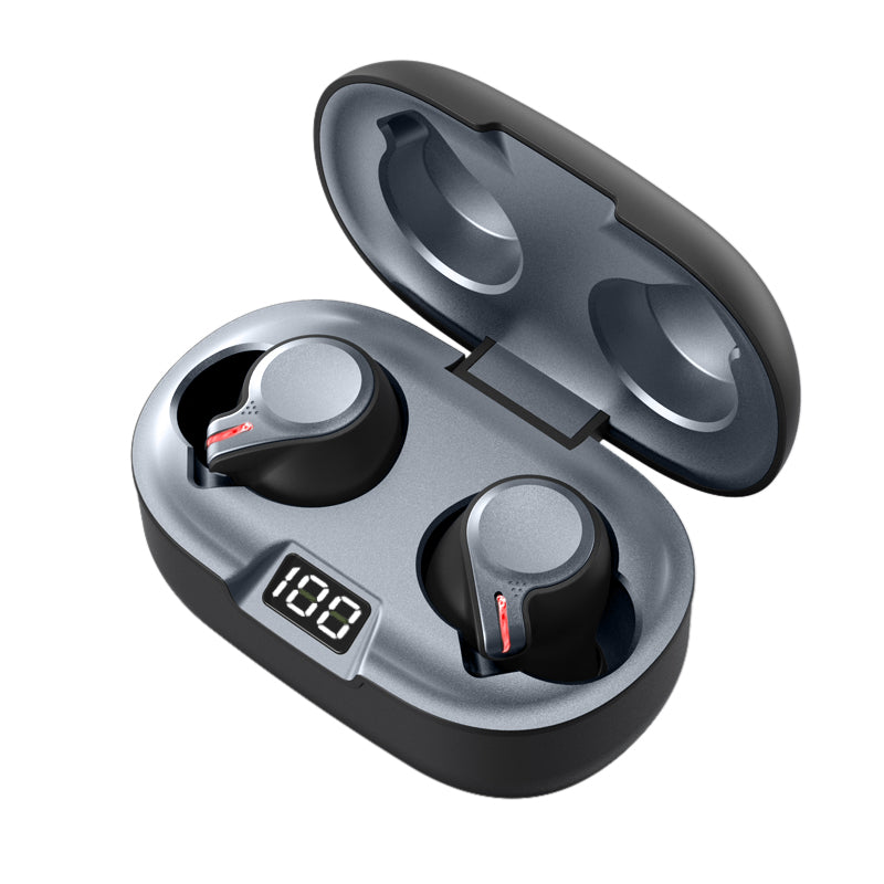 TWS Bluetooth V5.0 Touch Control Wireless Earbuds In-ear Headphones with LED Display