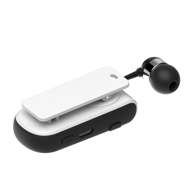 Bluetooth 4.1 Clip-on Adjustable Length Wireless Earphone [Two Phone Connected at A Time]