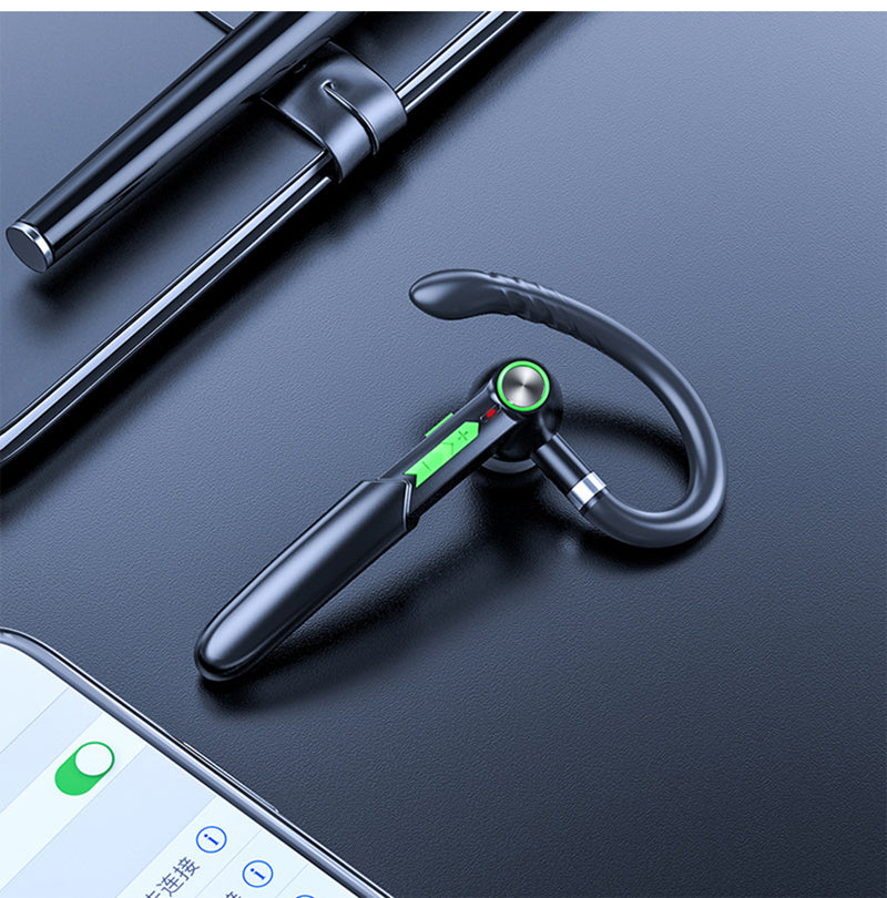 ME-100 Single Ear Hook Bluetooth Earphone Wireless Stereo HD Mic Headphones for iPhone Samsung Huawei