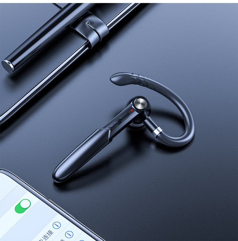 ME-100 Single Ear Hook Bluetooth Earphone Wireless Stereo HD Mic Headphones for iPhone Samsung Huawei