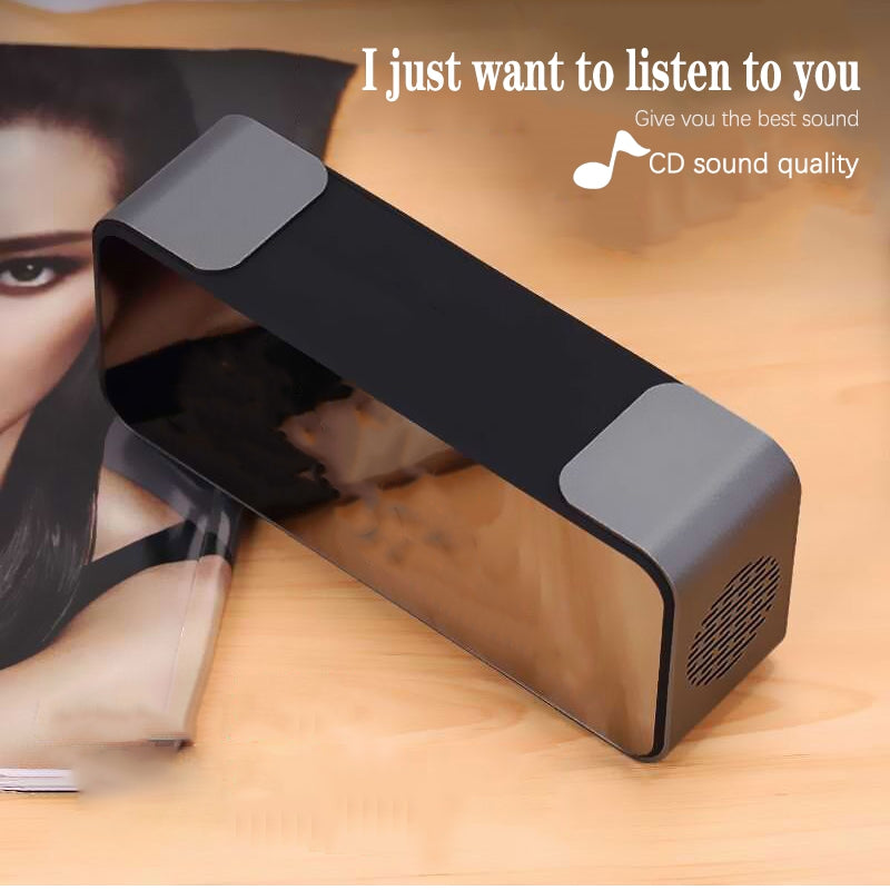 LENOVO L022 Portable Bluetooth Wireless Speaker Bass Alarm Clock TF Card AUX FM Loudspeaker