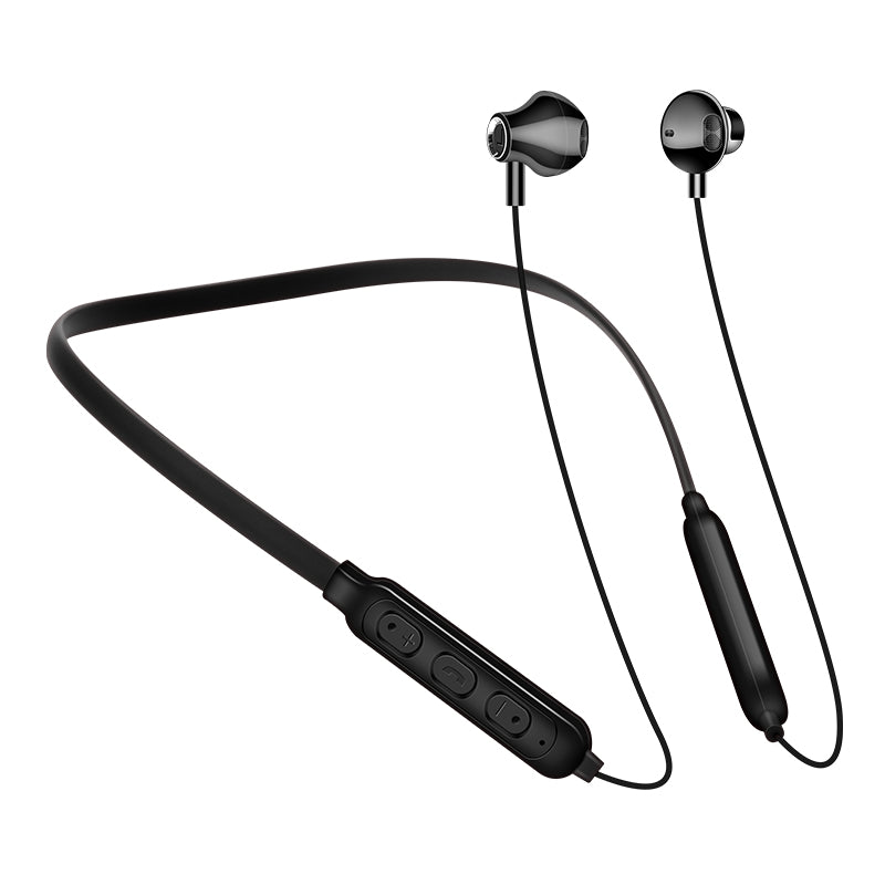 GO2 Bluetooth 5.0 Neck-mounted Earphones HIFI Stereo Neckband Wireless Running Sports Headset with Mic