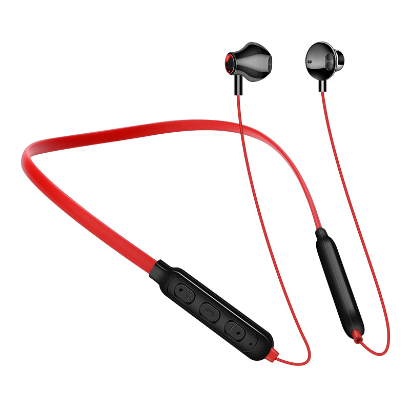 GO2 Bluetooth 5.0 Neck-mounted Earphones HIFI Stereo Neckband Wireless Running Sports Headset with Mic