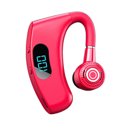 V12 Business Single Ear Smart Digital Display Earhook Wireless Bluetooth Headset Car Hands-free Earphone