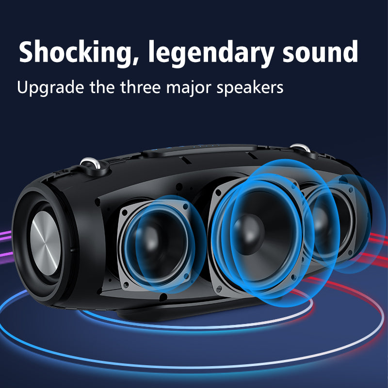 ZEALOT S67 Portable 60W Wireless Bluetooth Speaker Outdoor HiFi Stereo Music Subwoofer with Shoulder Strap