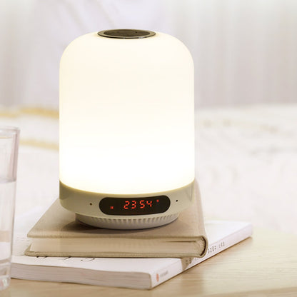 BT-LH2 Dimmable Night Light Bluetooth Speaker Touch Control Bedside Lamp Alarm Clock FM Radio