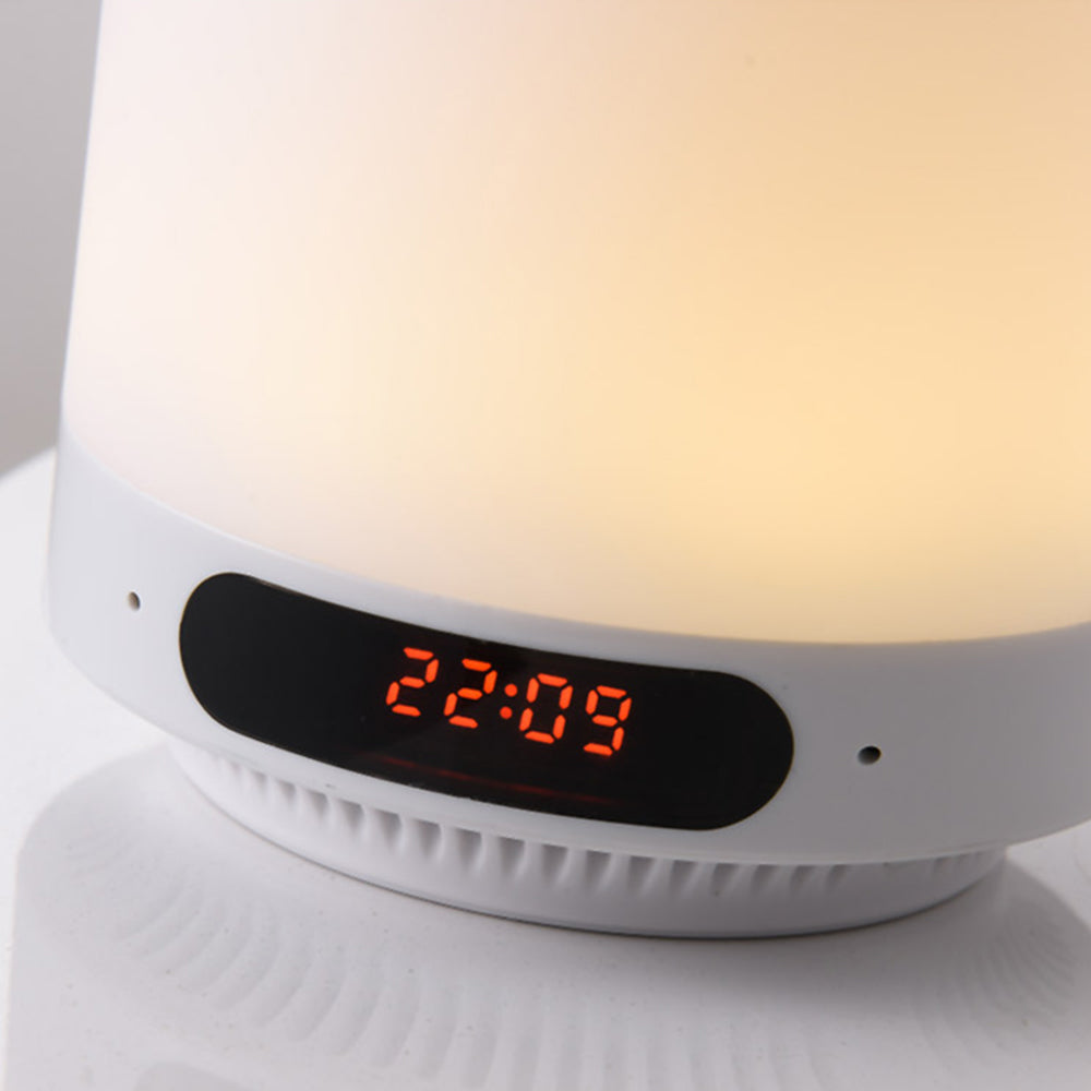 BT-LH2 Dimmable Night Light Bluetooth Speaker Touch Control Bedside Lamp Alarm Clock FM Radio