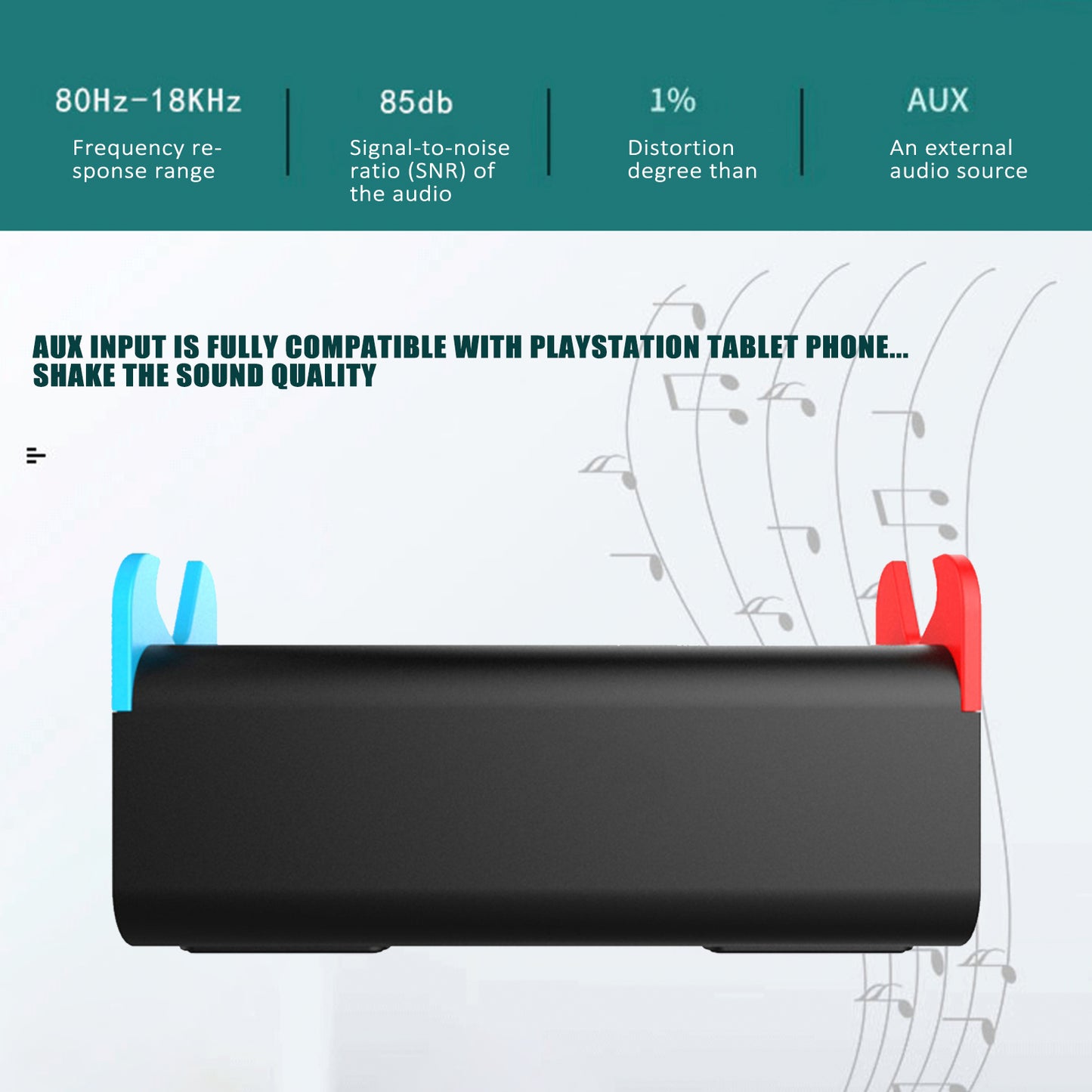 IPEGA PG-SW050 Game Console Portable Speaker Charger Speaker with Stand for Nintendo Switch/Lite