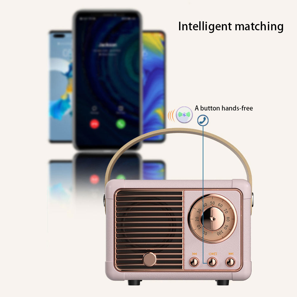 HM11 2nd Generation Vintage Bluetooth Speaker Portable Wireless Retro Classic Clear Loud Speaker Radio