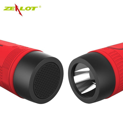 ZEALOT S1 Outdoor Bike Mount Waterproof Wireless Bluetooth Speaker with Flashlight/Power Bank/TF/FM Function