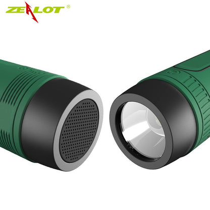 ZEALOT S1 Outdoor Bike Mount Waterproof Wireless Bluetooth Speaker with Flashlight/Power Bank/TF/FM Function