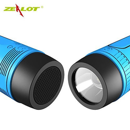 ZEALOT S1 Outdoor Bike Mount Waterproof Wireless Bluetooth Speaker with Flashlight/Power Bank/TF/FM Function