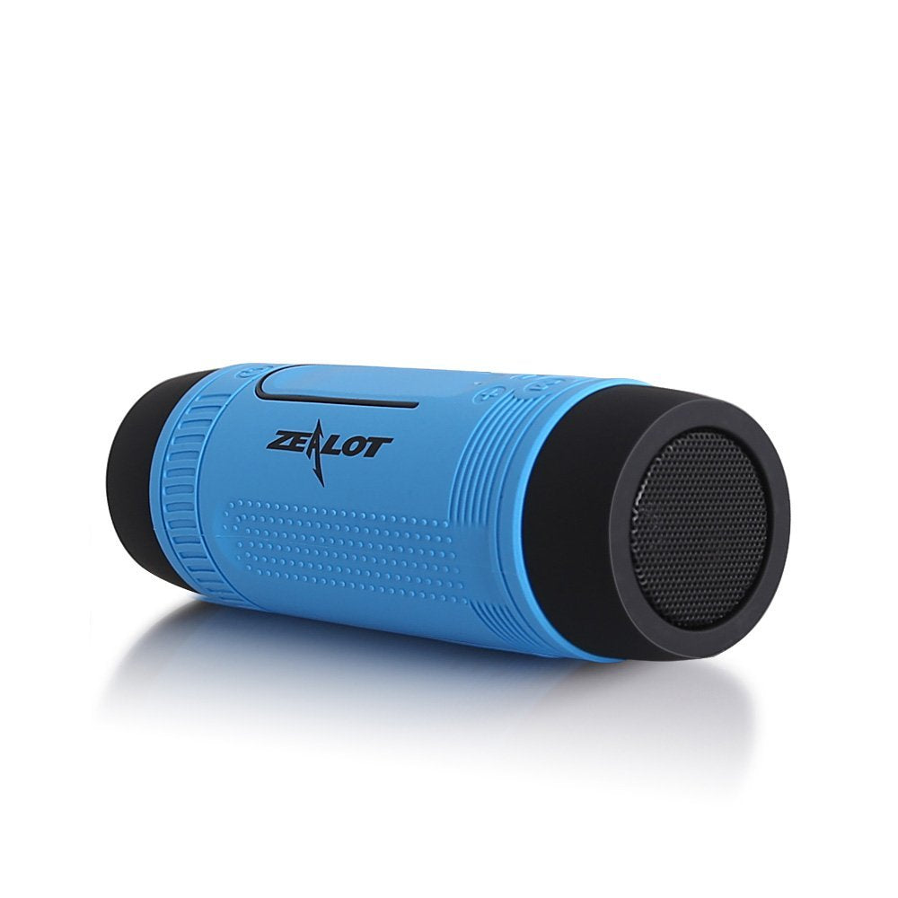 ZEALOT S1 Outdoor Bike Mount Waterproof Wireless Bluetooth Speaker with Flashlight/Power Bank/TF/FM Function