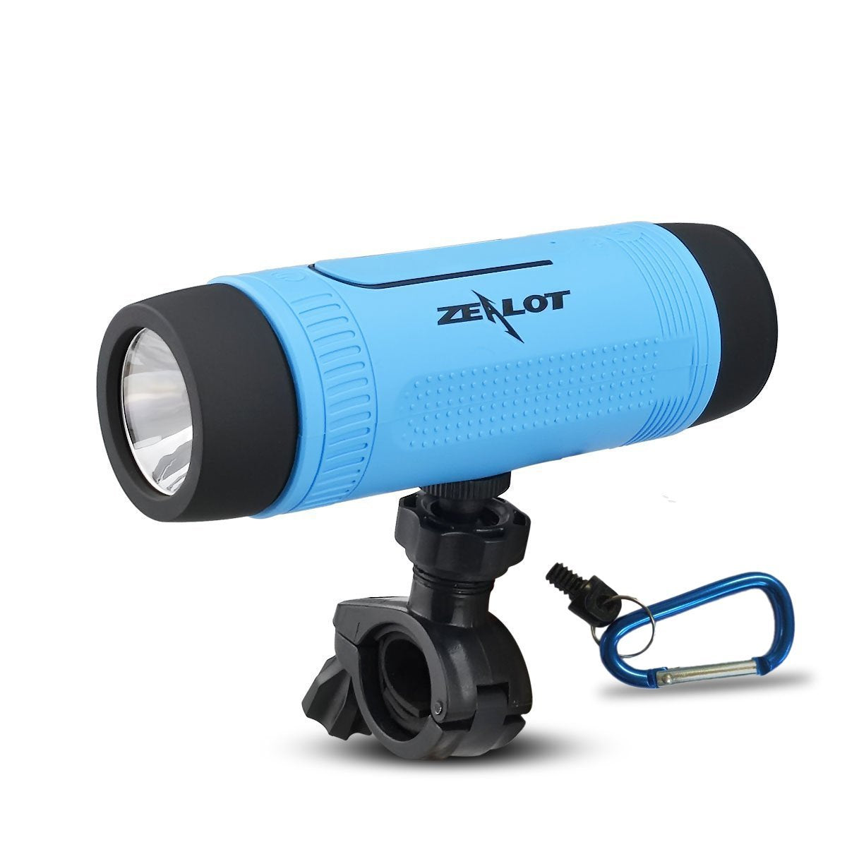 ZEALOT S1 Outdoor Bike Mount Waterproof Wireless Bluetooth Speaker with Flashlight/Power Bank/TF/FM Function