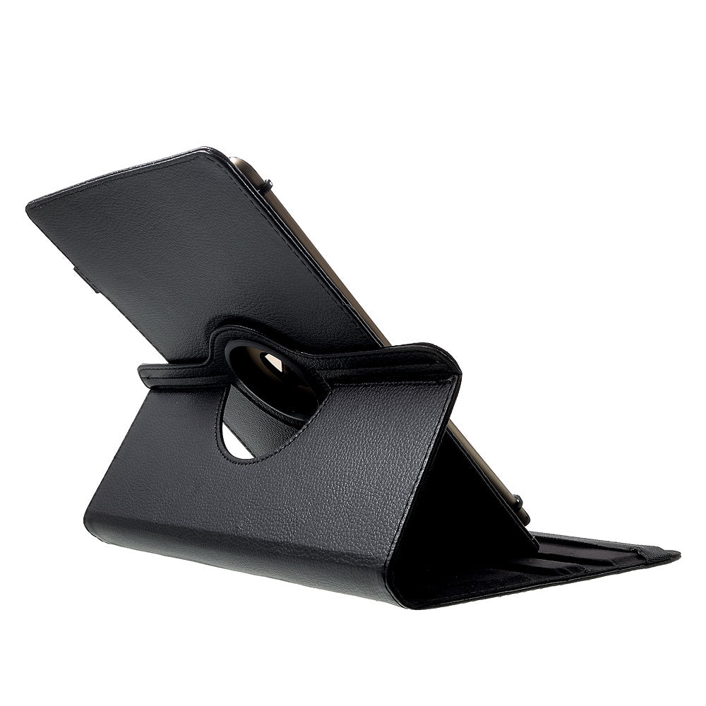 Anti-Drop 360-Degree Swiveling Stand Litchi Texture Universal Leather Protective Case for 9-10 inch Tablet