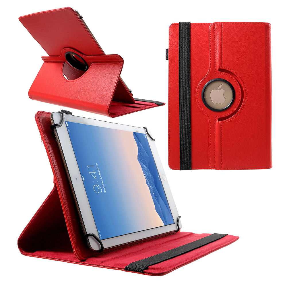 Anti-Drop 360-Degree Swiveling Stand Litchi Texture Universal Leather Protective Case for 9-10 inch Tablet