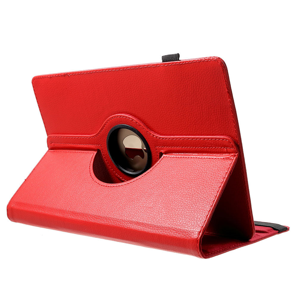 Anti-Drop 360-Degree Swiveling Stand Litchi Texture Universal Leather Protective Case for 9-10 inch Tablet