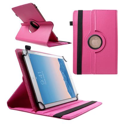 Anti-Drop 360-Degree Swiveling Stand Litchi Texture Universal Leather Protective Case for 9-10 inch Tablet