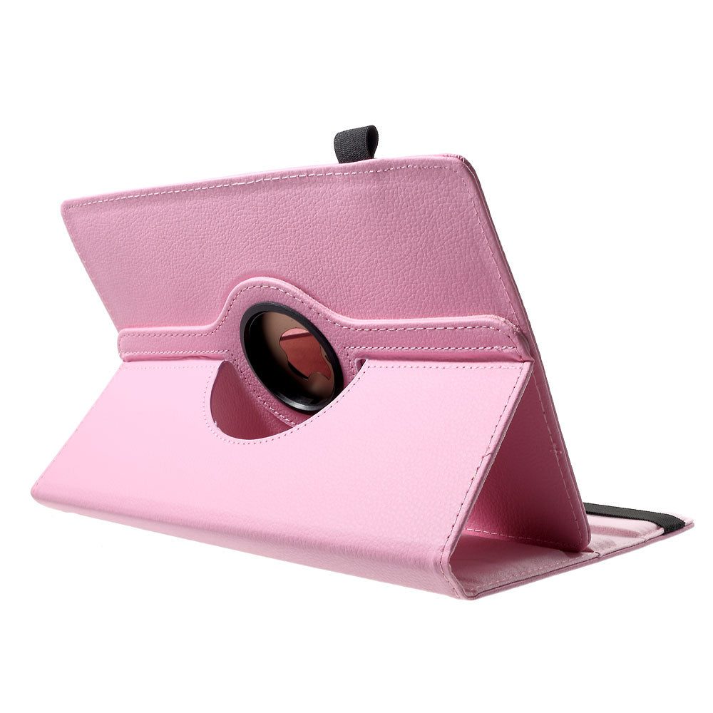 Anti-Drop 360-Degree Swiveling Stand Litchi Texture Universal Leather Protective Case for 9-10 inch Tablet