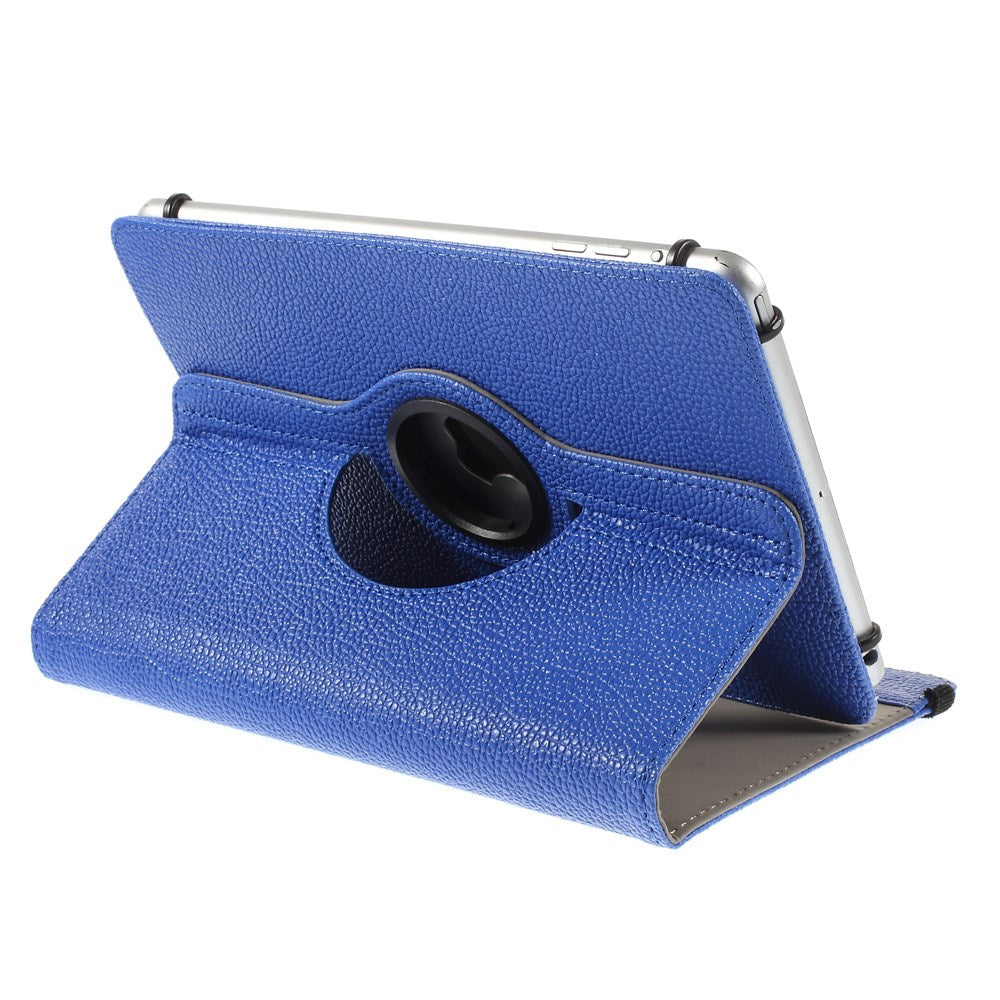 Anti-Drop 360-Degree Swiveling Stand Litchi Texture Universal Leather Protective Case for 9-10 inch Tablet