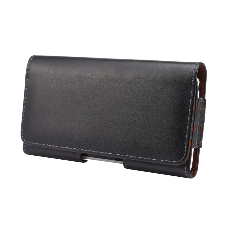 Genuine Leather Case Belt Clip Holster Pouch for iPhone Huawei Xiaomi Samsung Etc