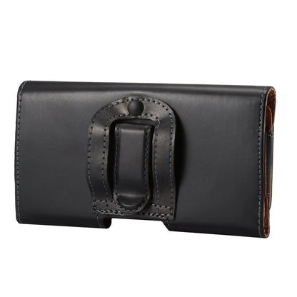 Universal Glossy Leather Case Holster for 6.3-inch Smartphones