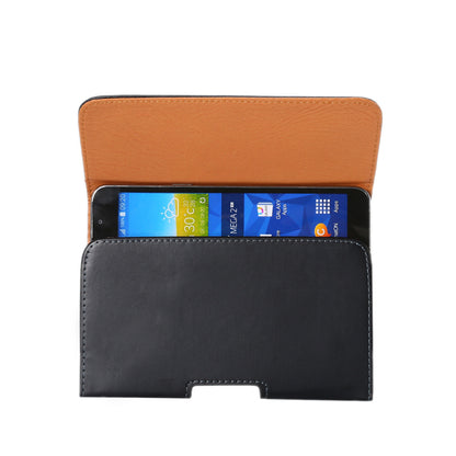 Universal Glossy Leather Case Holster for 6.3-inch Smartphones