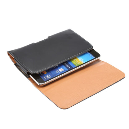 Universal Glossy Leather Case Holster for 6.3-inch Smartphones