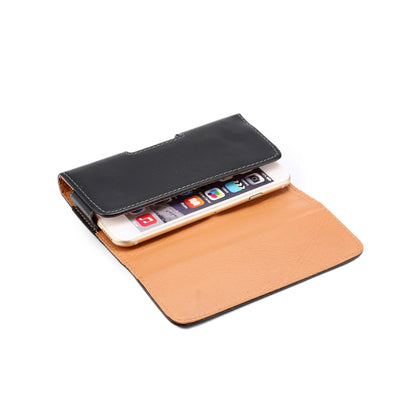 Universal Smooth Leather Case Holster for iPhone Samsung Huawei Xiaomi Etc 5.5-inch Smartphones