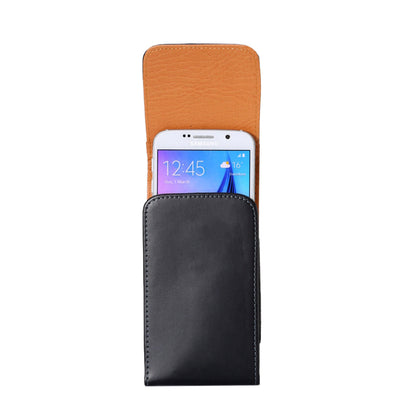 Smooth Leather Vertical Pouch Case Holster for iPhone X / 8 / 11 Pro / Samsung Galaxy S7/ S6/ Sony Xperia Z3+