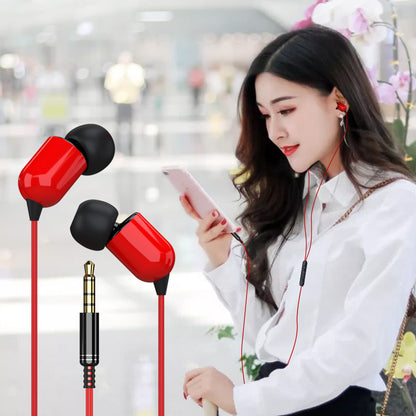 Universal 3.5mm Wired In-ear Earphone with Mic for iPhone Samsung(Cable Length: 3M)