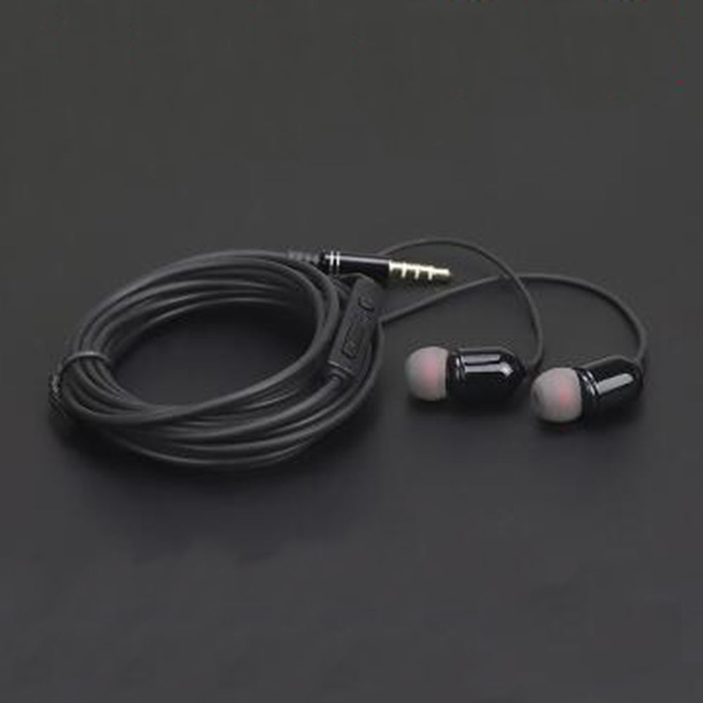 Universal 3.5mm Wired In-ear Earphone with Mic for iPhone Samsung(Cable Length: 3M)