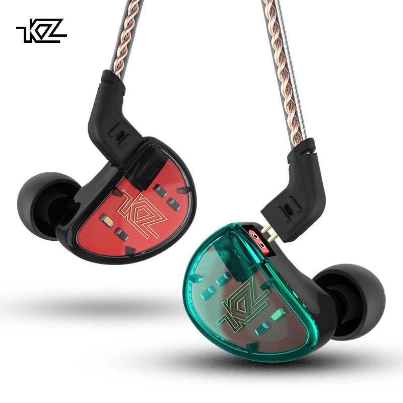 KZ AS10 5BA Drive Unit In Ear Earphone 5 Balanced Armatured HiFi Hybrid Wired Earbuds 3.5mm without Microphone (Standard Version)