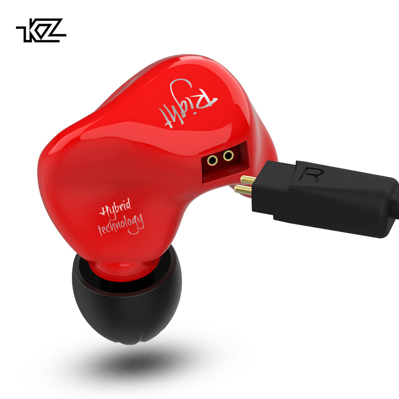 KZ ZS4 HiFi Stereo In-ear Earphone with Ear Hook Music Earbuds without Microphone (Standard Version)