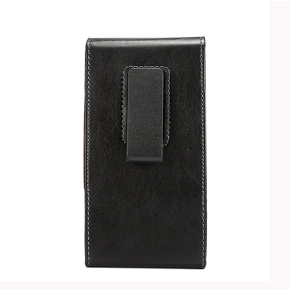 Universal Leather Holster Case with Belt Clip for iPhone 11 Pro Max Samsung Galaxy S10 Plus Huawei P30 Pro Etc, Size: 16 x 8cm