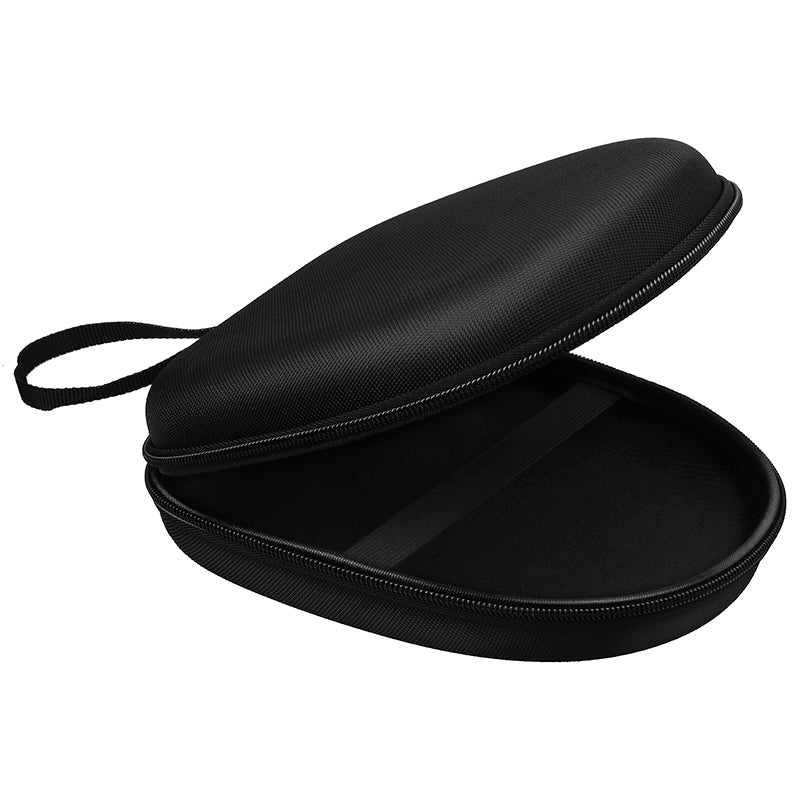 Portable Zippered Round Shaped Earphone Headphone Earbud Carrying Storage Bag Case