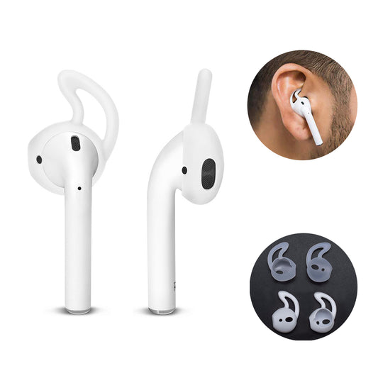 2 Pair/Pack HAT PRINCE Anti-lost Soft Silicone Earbuds Sports Ear-hook for Apple AirPods