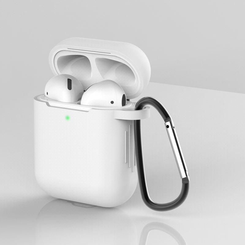 Silicone Protective Case with Buckle for AirPods with Charging Case (2016)/with Charging Case (2019)